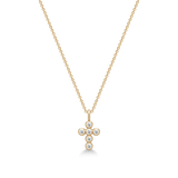 Diamond Cross and Classic Necklace Look Top Wesselton Diamond