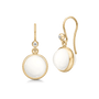 Prime Earrings Ivory Crystal