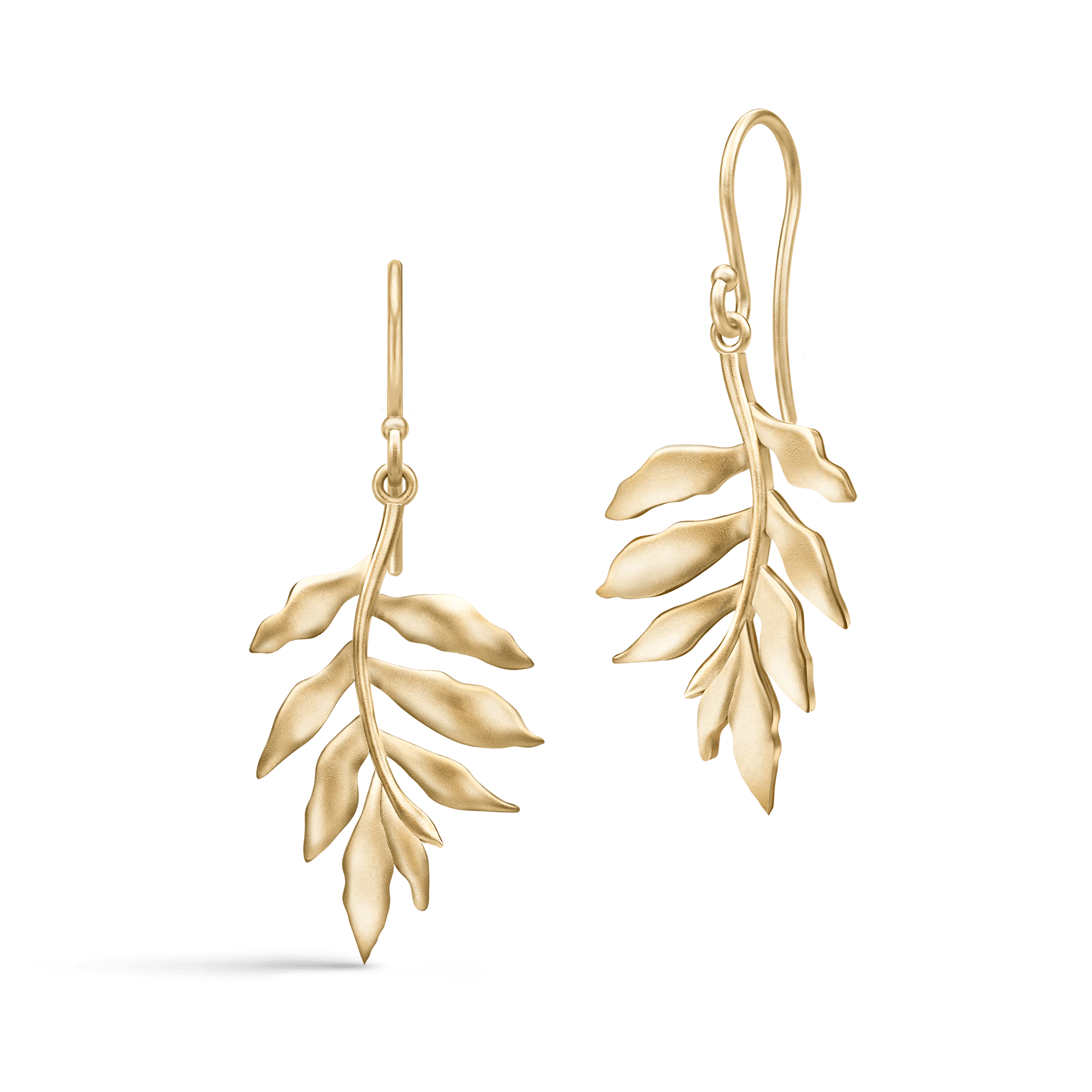 Tree Of Life Earrings - runde vedhæng med Tree of Life-logo i forgyldt sølv