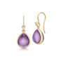 Paloma Earrings Amethyst Crystal