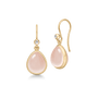 Paloma Earrings Milky Rose Crystal