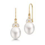Tasha Earrings White Pearl