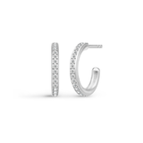 Infinity Hoop Small Earring Clear