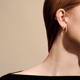 Lumen Medium Hoops Top Wesselton Diamond