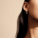 Lumen Midi Hoops Top Wesselton Diamond