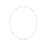 Forgyldt halskæde med zikonia-detalje. Fina Necklace