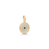 Protective Eye pendant Turquoise and Black