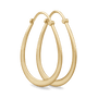 Classic Pear Hoop Earrings