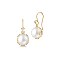 Prime Earrings White Pearl