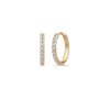 Lulia Hoops Medium I/SI brilliant cut diamonds