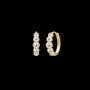 Lumen Medium Hoops F-G/VS brilliant cut diamond