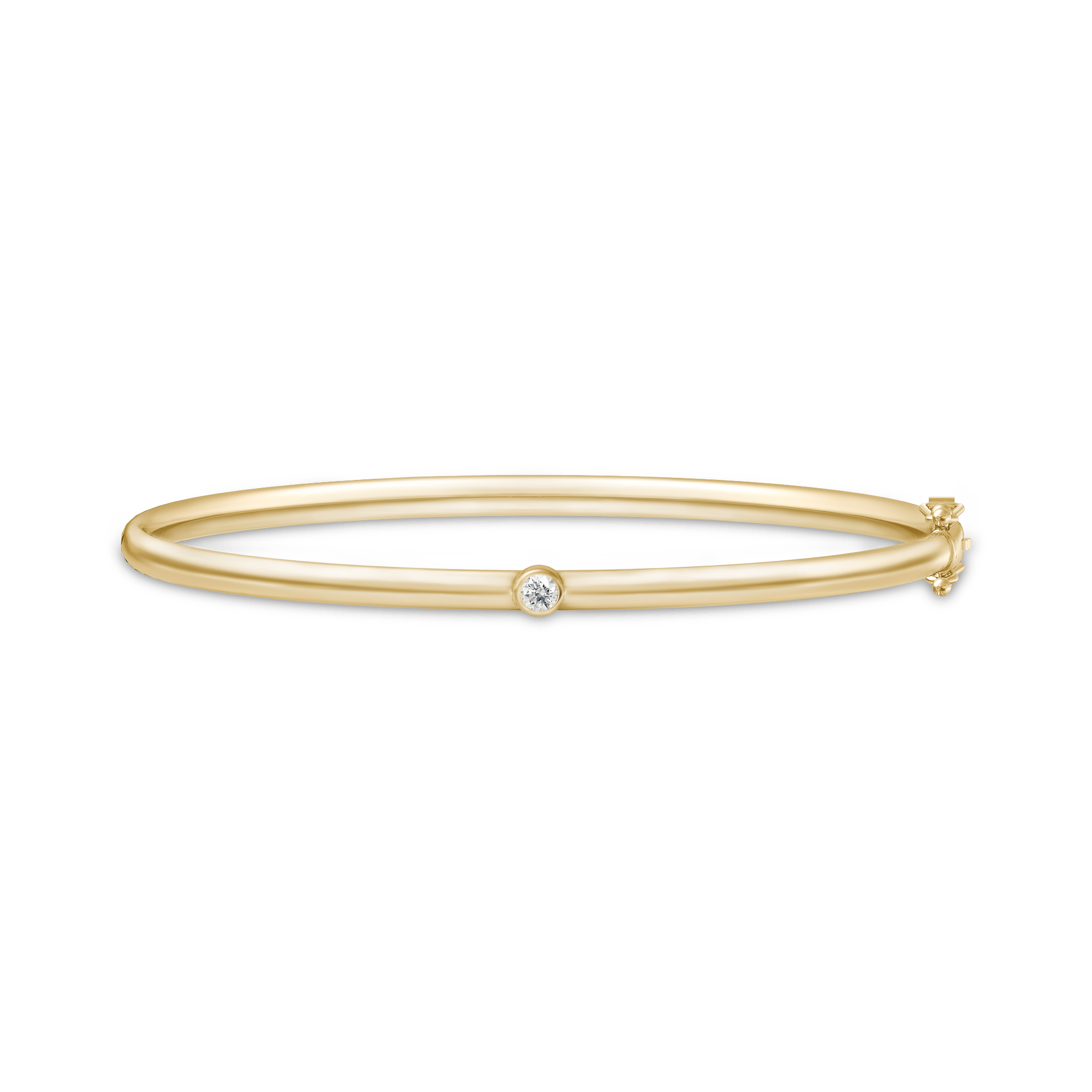 Purity armbånd i 14K guld med diamant, studiofoto