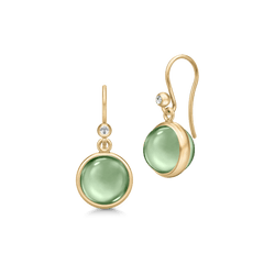 Prime Earrings Green Amethyst