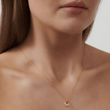 Olivia Pendant Peach Morganite