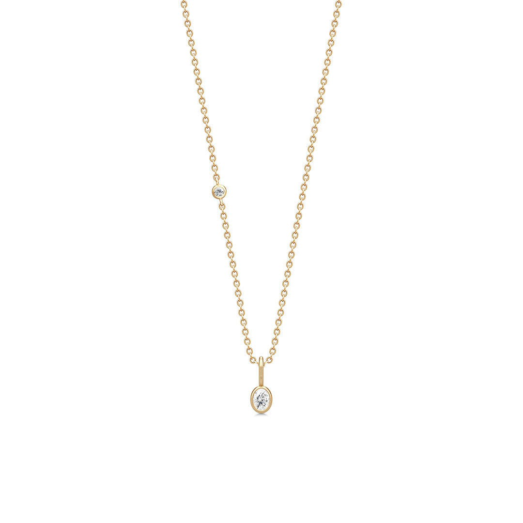 Fiona vedhæng fra Julie Sandlau i forgyldt sølv på kæde