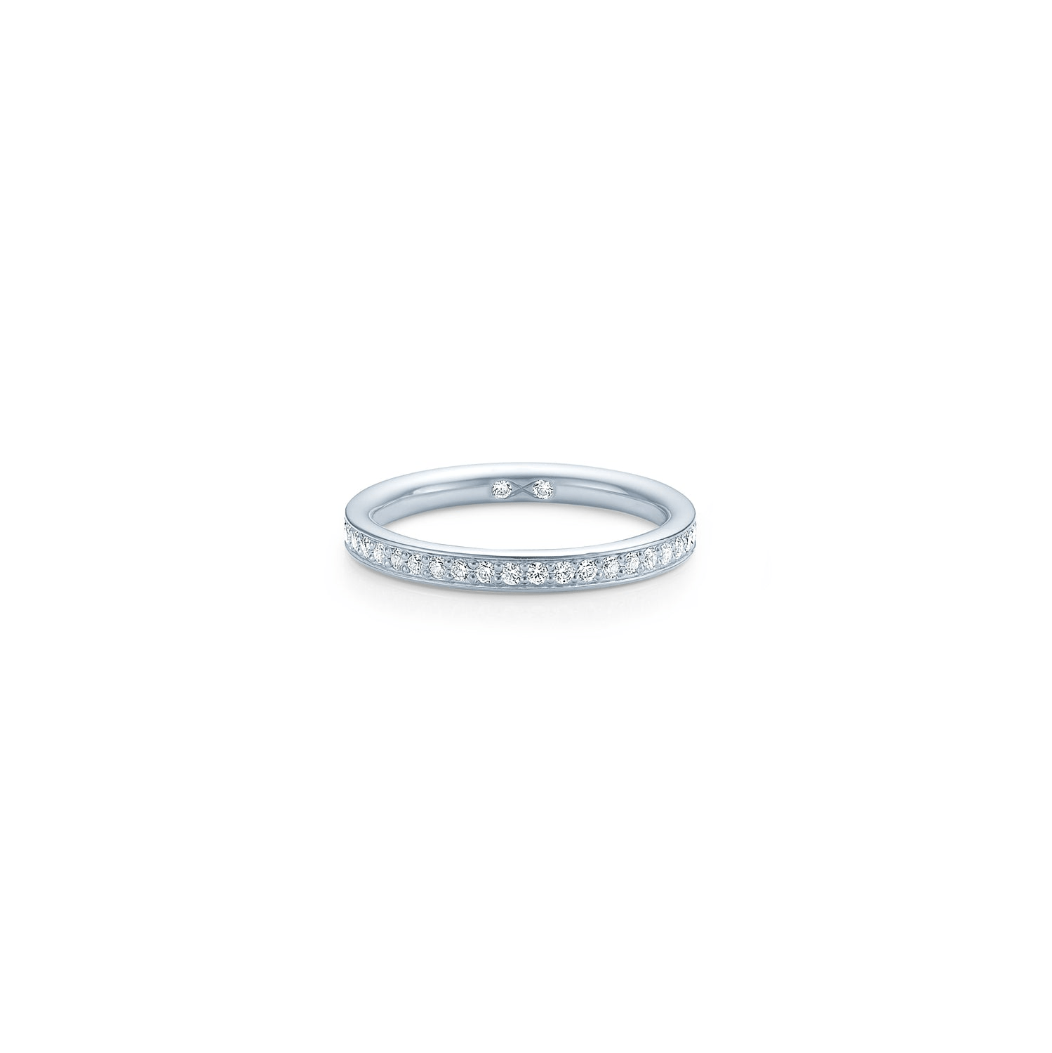 Eternity Diamond Band i 18K hvidguld med pavésatte zirkonia