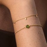Primini Bracelet Moss Green Crystal