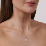 Medallion Necklace Top Wesselton Diamond
