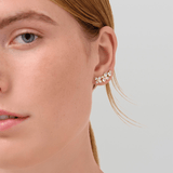 Poet Earstud White Topaz