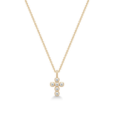 Diamond Cross and Classic Necklace Look Top Wesselton Diamond