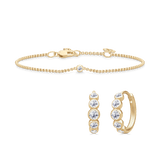 Lumen and Fina Set F-G/VS brilliant cut diamond