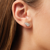 White Wisteria Earstud