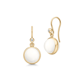 Prime Earrings Ivory Crystal