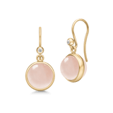 Prime Earrings Milky Rose Crystal