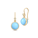 Prime Earrings Turquoise Crystal