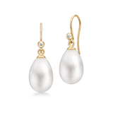 Afrodite Earrings White Pearl