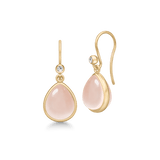 Paloma Earrings Milky Rose Crystal