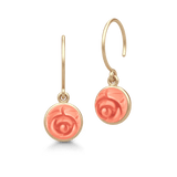 Rose Earrings Pink