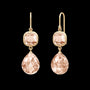 Olivia Earrings Peach Morganite