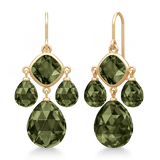 Olivia Chandeliers Olive Green Crystal