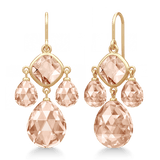 Olivia Chandelier Peach Morganite