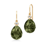 Ofelia Earring Olive Green Crystal