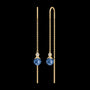 Berry Chain Earring Sapphire Blue