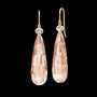 Ofelia Drop Earrings Peach Morganite