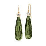 Ofelia Drop Earrings Olive Green