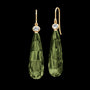 Ofelia Drop Earrings Olive Green