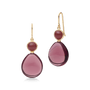 Prime Drop Earrings Rhodolite Crystal