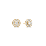 Heritage Earstuds F-G/VS and I/SI brilliant cut diamond
