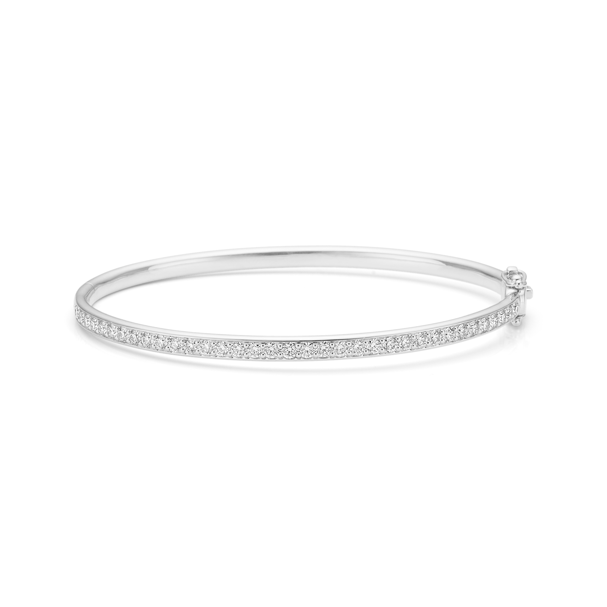 Elegance armbånd i 18K hvidguld med brillantslebne diamanter