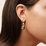 Elina Earrings Chocolate Moonstone
