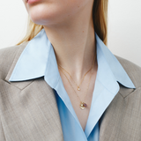Luna Love Pendant I/SI brilliant cut diamonds and Chocolate Moonstone