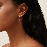 Lulia Hoops Large I/SI brilliant cut diamonds