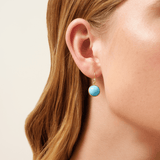 Prime Earrings Turquoise Crystal