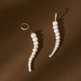 Pristine and Evie Set White Pearl and Diamonds