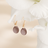 Elina Ear Pendant White Moonstone