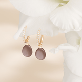 Elina Ear Pendant Rosy Moonstone